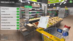 LT LifequestVR screen shot includes rubric